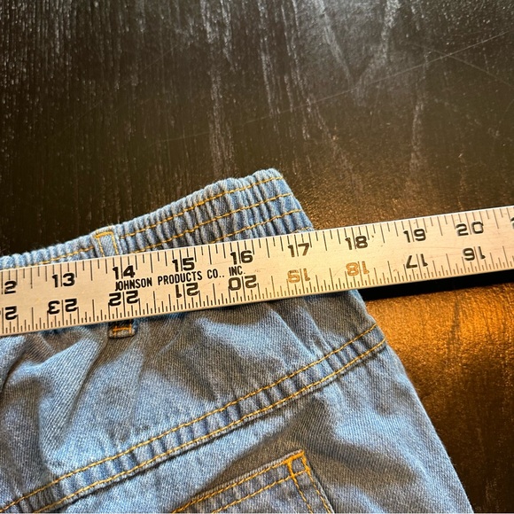 Vintage Haband Size 42 Light Wash Denim Flannel Lined Elastic Waist Jean Bootcut - Picture 14 of 14